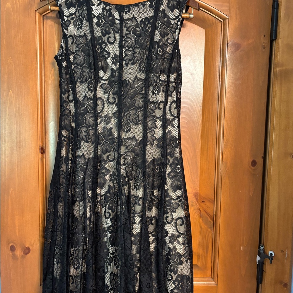 Black Sleeveless A-Line Mini Dress for Cocktail